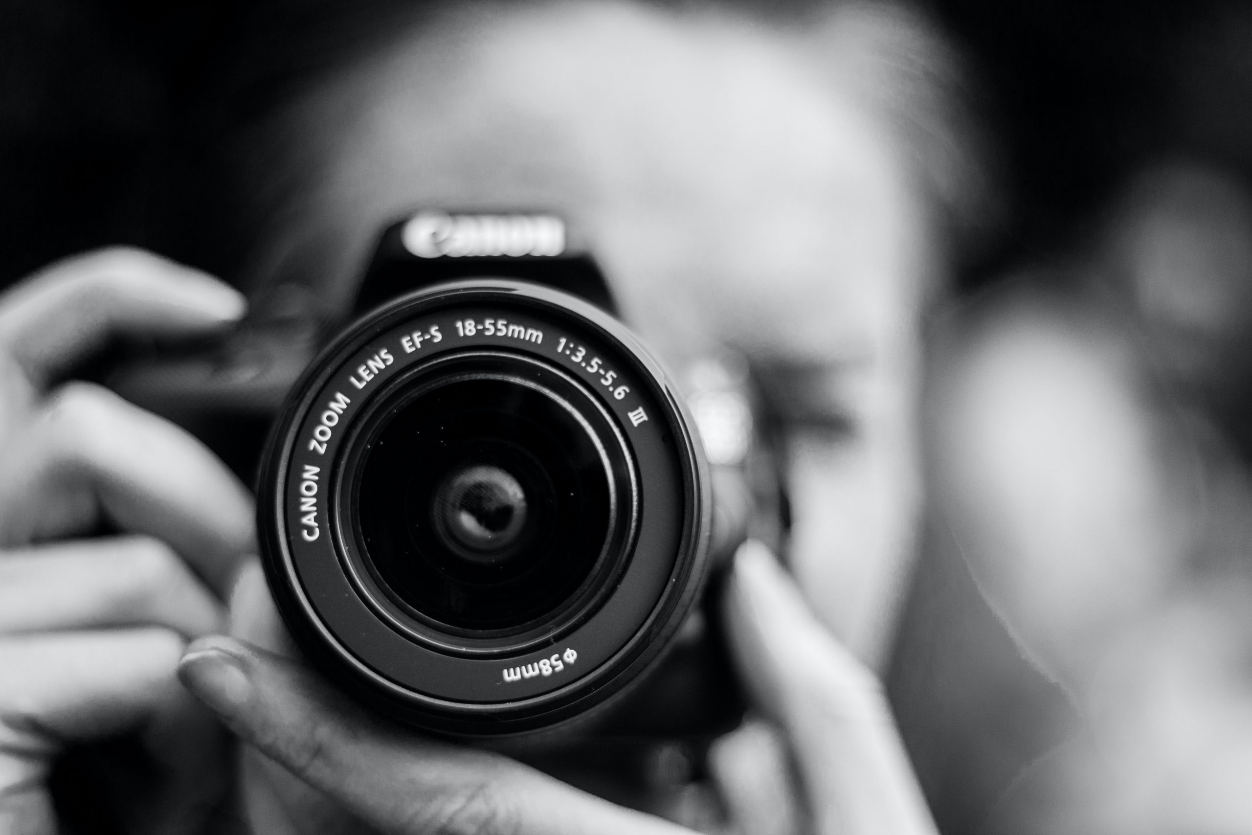 A photographer prepares to take a photo